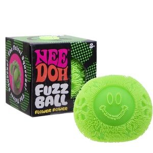 Nee Doh Fuzz Ball Flower Power Novelty Fidget Toy, (1pc), Children Ages 3+
